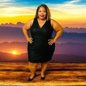 Torrid Elegant Black Sparkling Dress 4X